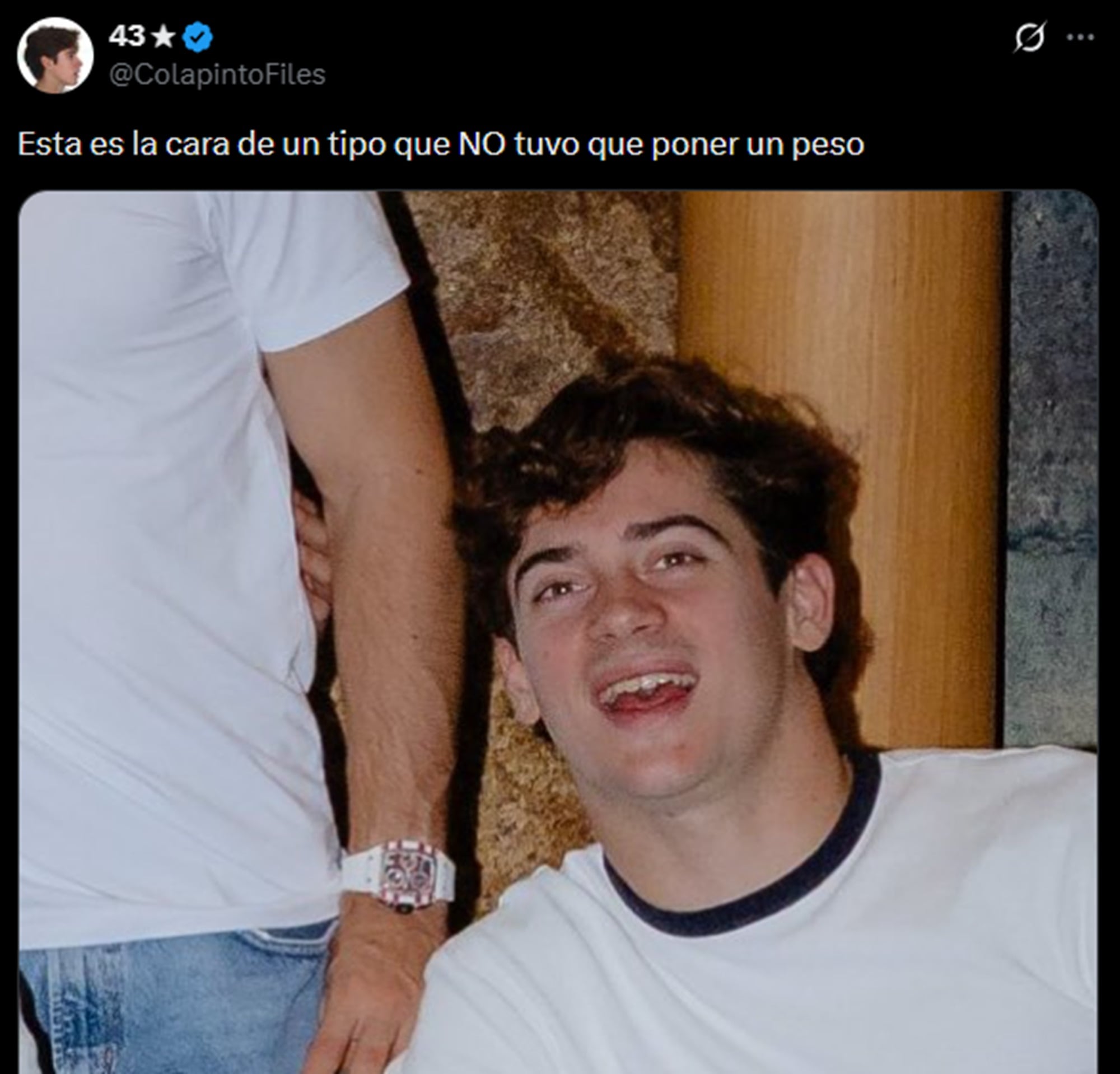 Franco Colapinto suele quedar envuelto en los memes de dinero porque es el nuevo