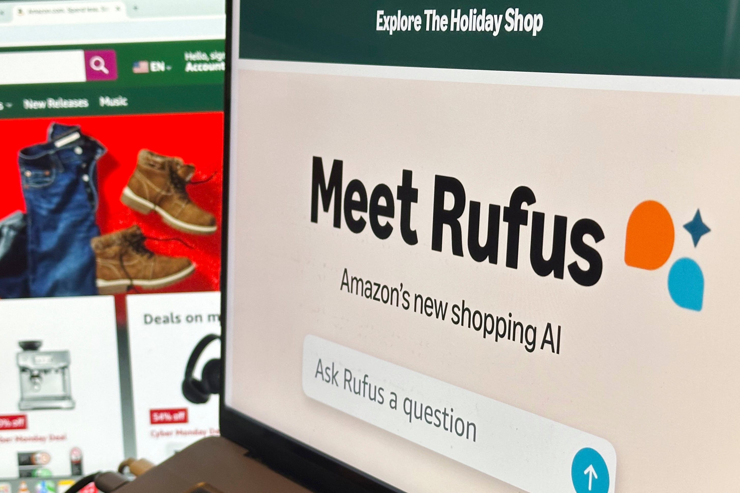 Rufus es el asistente de compras generativo de Amazon basado en IA
