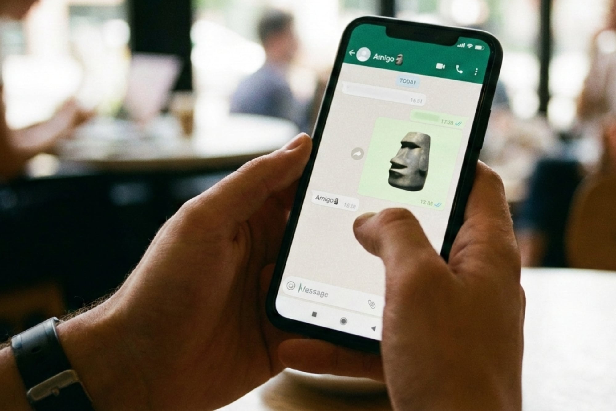Qué significa el emoji del Moái y por qué se usa de forma irónica en WhatsApp