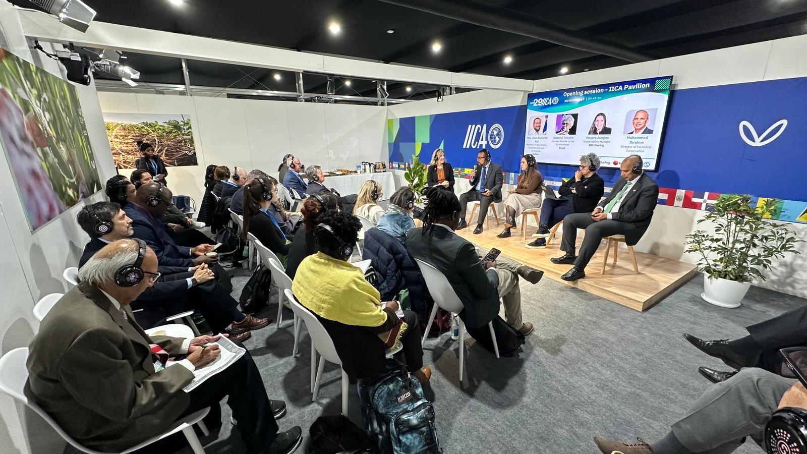 La Casa de la Agricultura Sostenible de las Américas es la denominación del pabellón que el IICA puso en la COP29