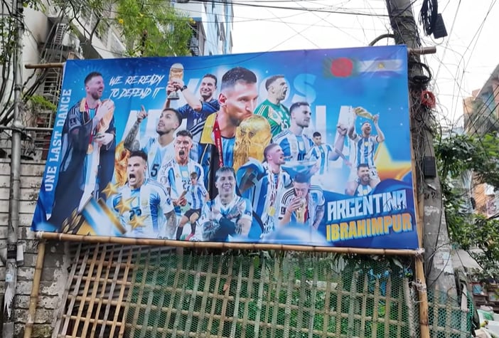 Por todos lados se ven referencias a la selección nacional (Foto: @topo)