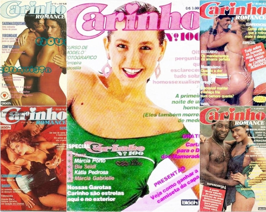 Xuxa, chica de tapa de la revista Carinho, en los '80