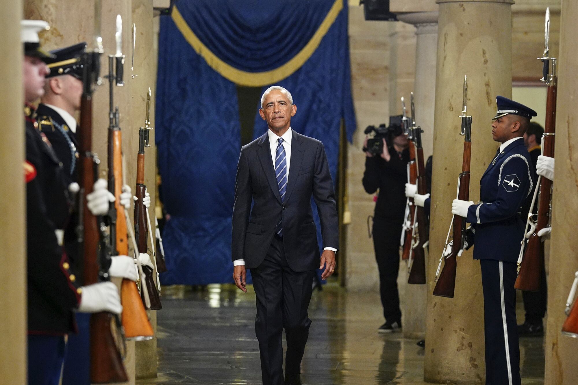 Obama en el Capitolio el día de la asunción de Trump para su segunda presidencia