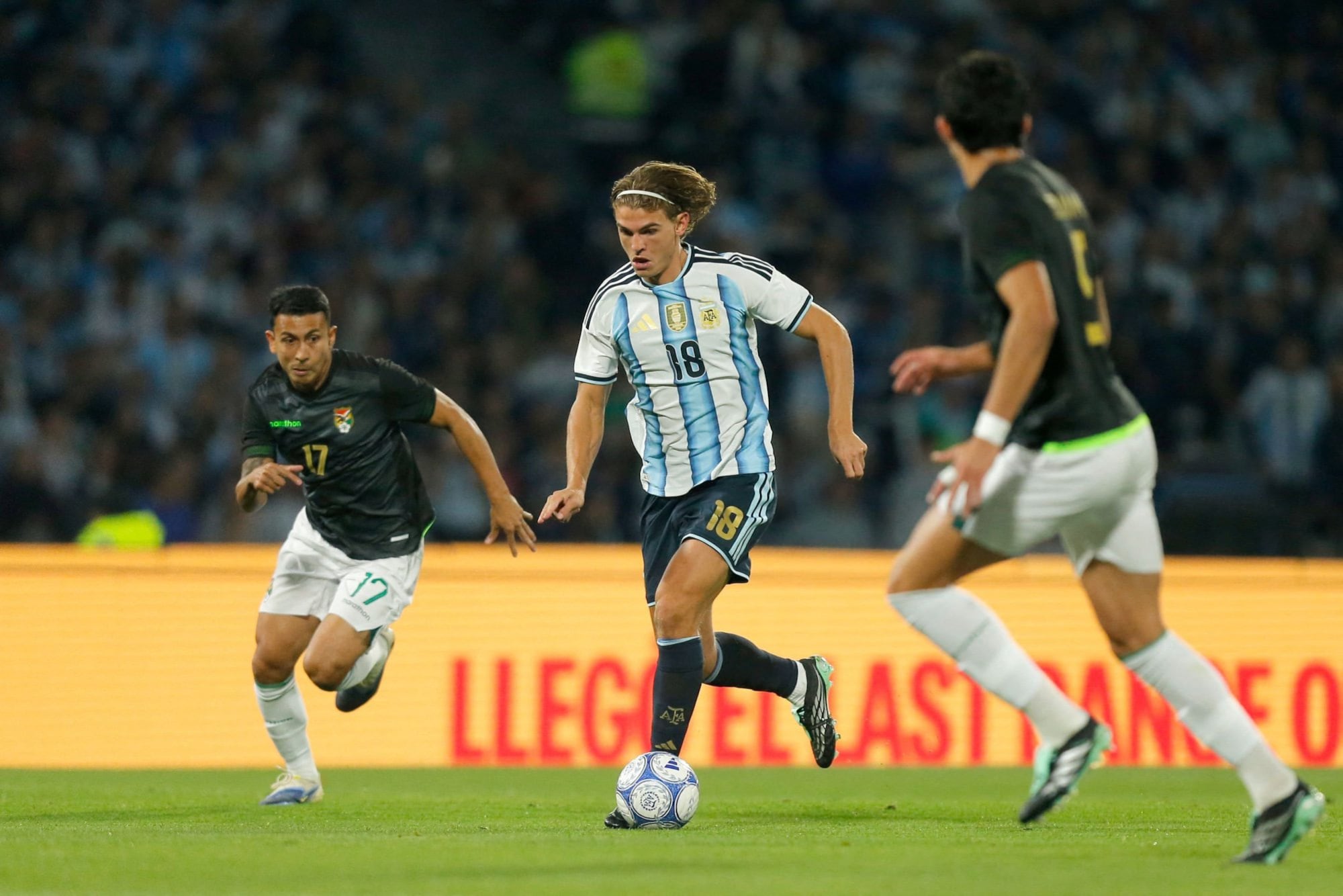 Nico Paz marcó su segundo gol con la camiseta de la selección argentina