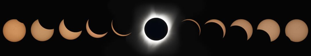 El lunes 21 de agosto de 2017 se observó un eclipse solar total sobre Madrás, Oregón (Foto: Gentileza NASA)