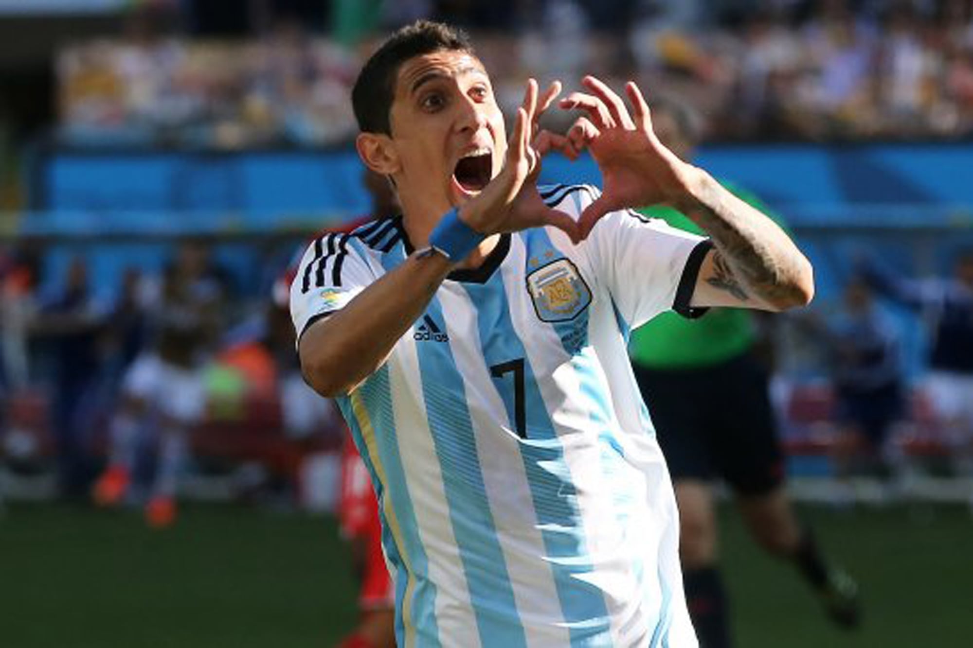 Di María, autor del agónico gol argentino ante Suiza en Brasil 2014