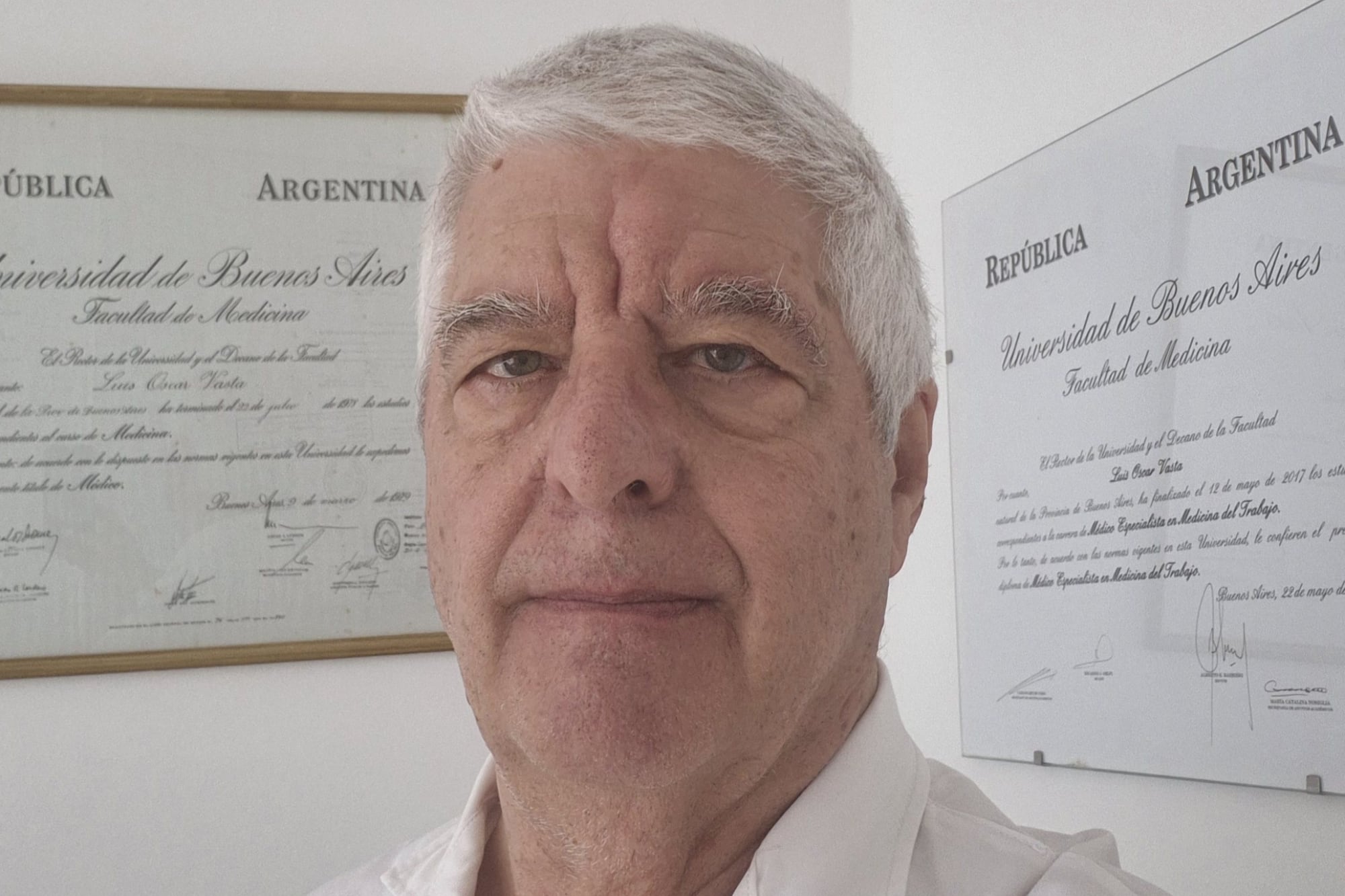 Luis es médico, periodista especialista en Medicina del Trabajo y perito jubilado: