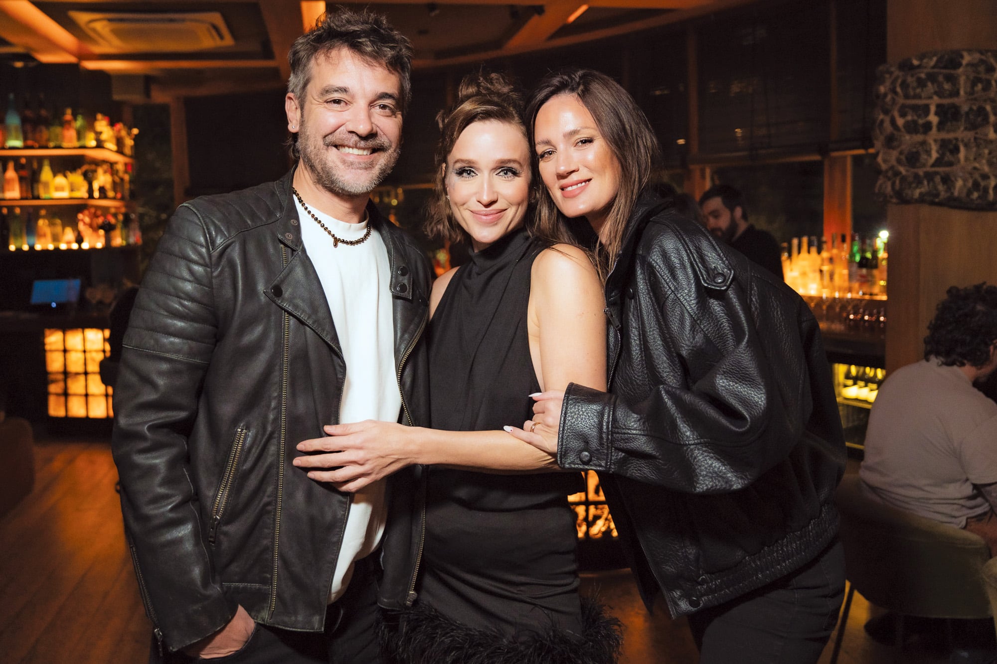 Pedro Alfonso, la protagonista de la noche y Paula Chaves