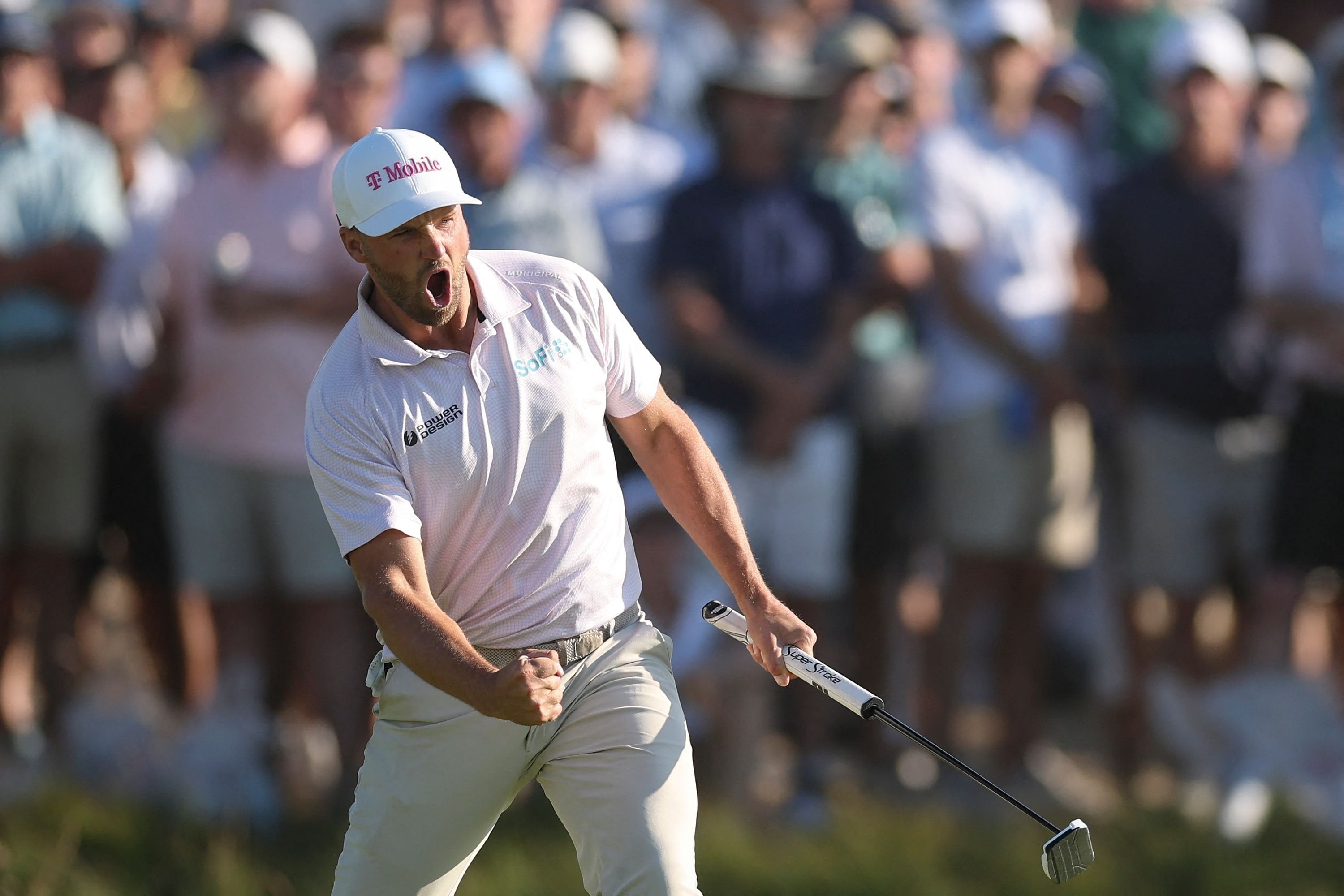 El desahogo: fue el segundo major para Wyndham Clark, tras la conquista del US Open 2023 en Los Angeles Country Club