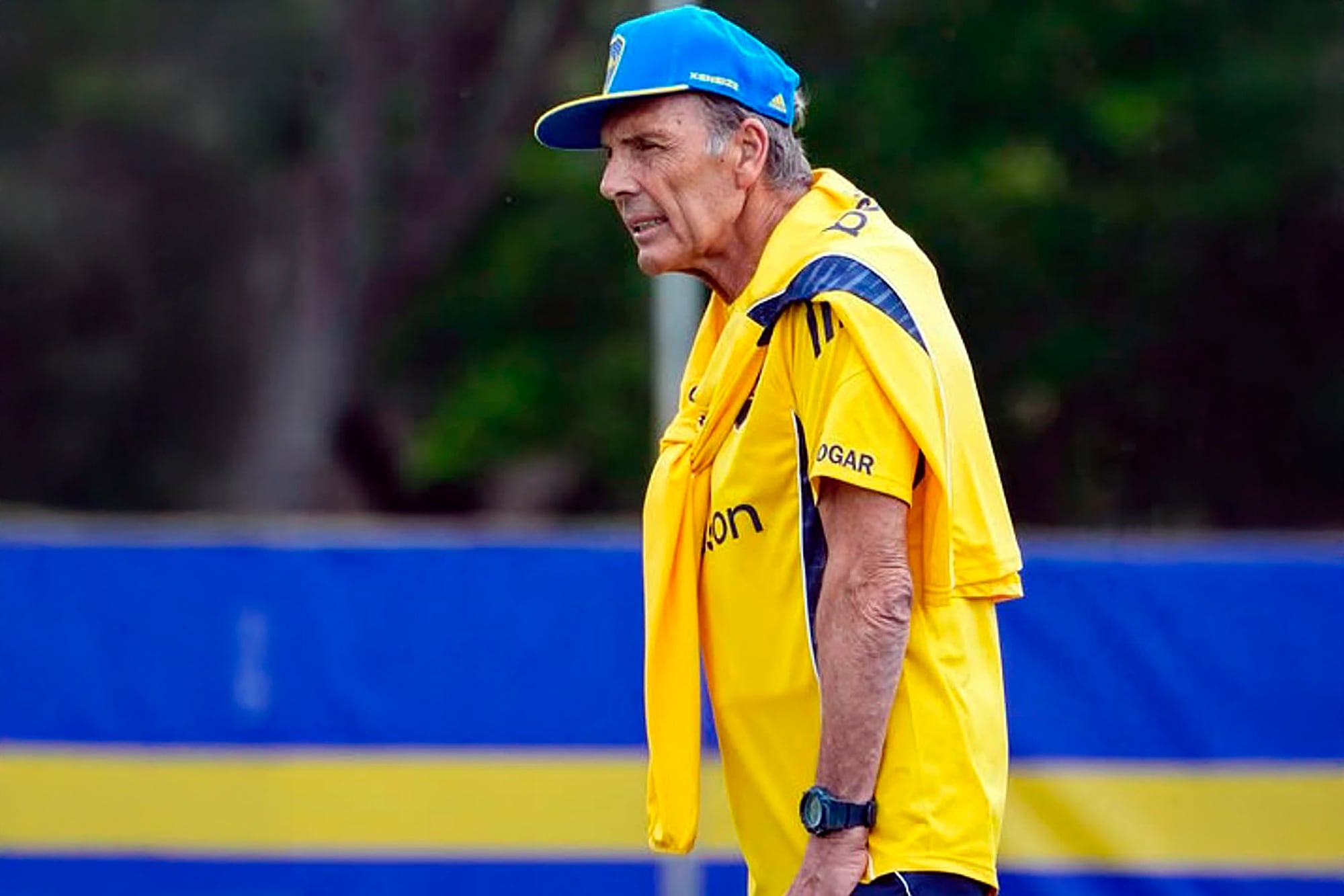 Entrenamiento de Boca Juniors. Miguel Russo