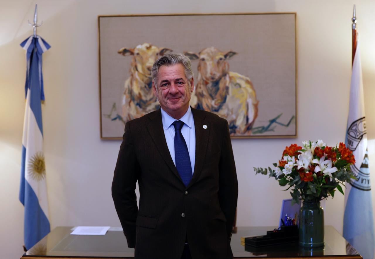 Nicolás Pino, presidente de la Sociedad Rural Argentina (SRA)