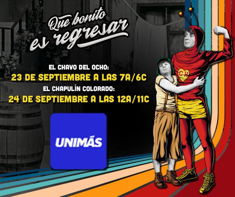 En 2024, Univision y UniMás informaron que El Chavo del 8 y El Chapulín Colorado volverían a los televisores de EE.UU. (Facebook/El Chavo del Ocho)