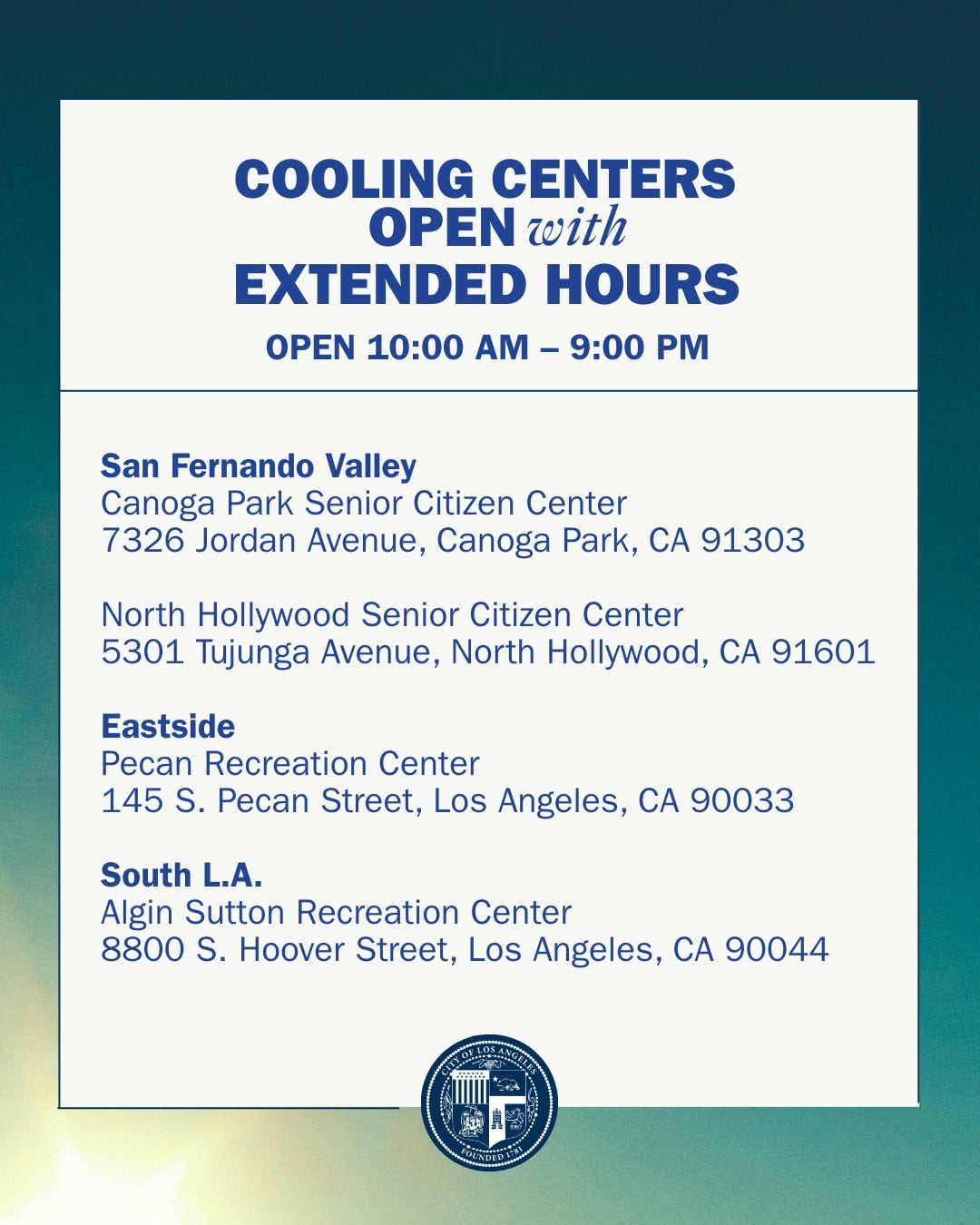 Las autoridades recomiendan a los residentes llamar al 311 para conocer los espacios con aire acondicionado