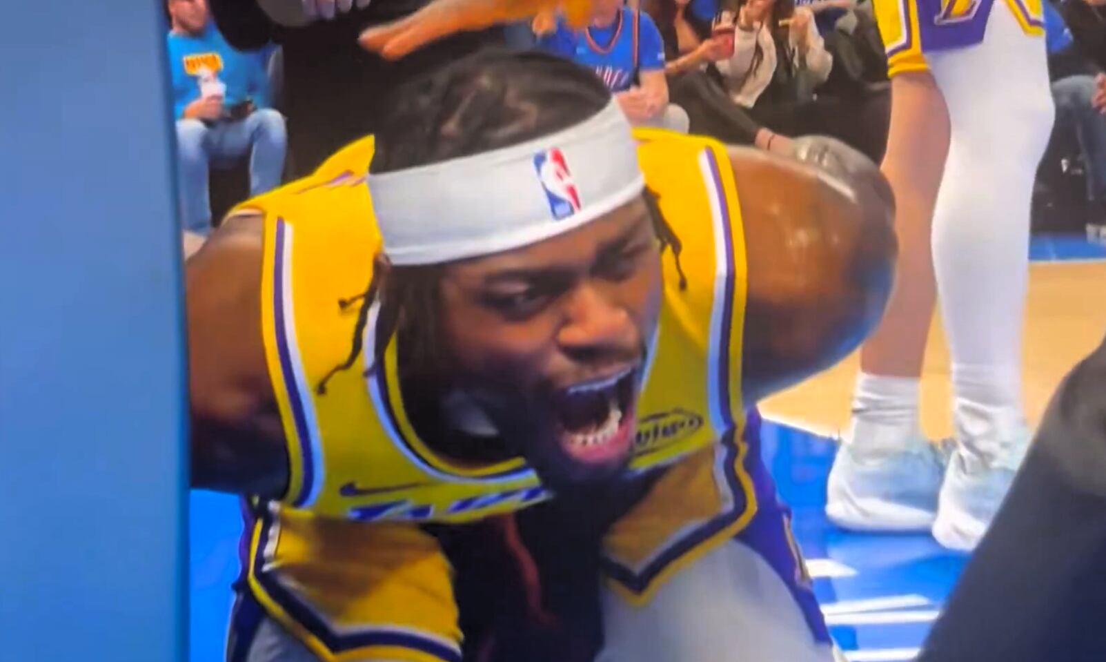 NBA: la espantosa lesión de Jarred Vanderbilt en la derrota de Los Angeles Lakers con Oklahoma City Thunder