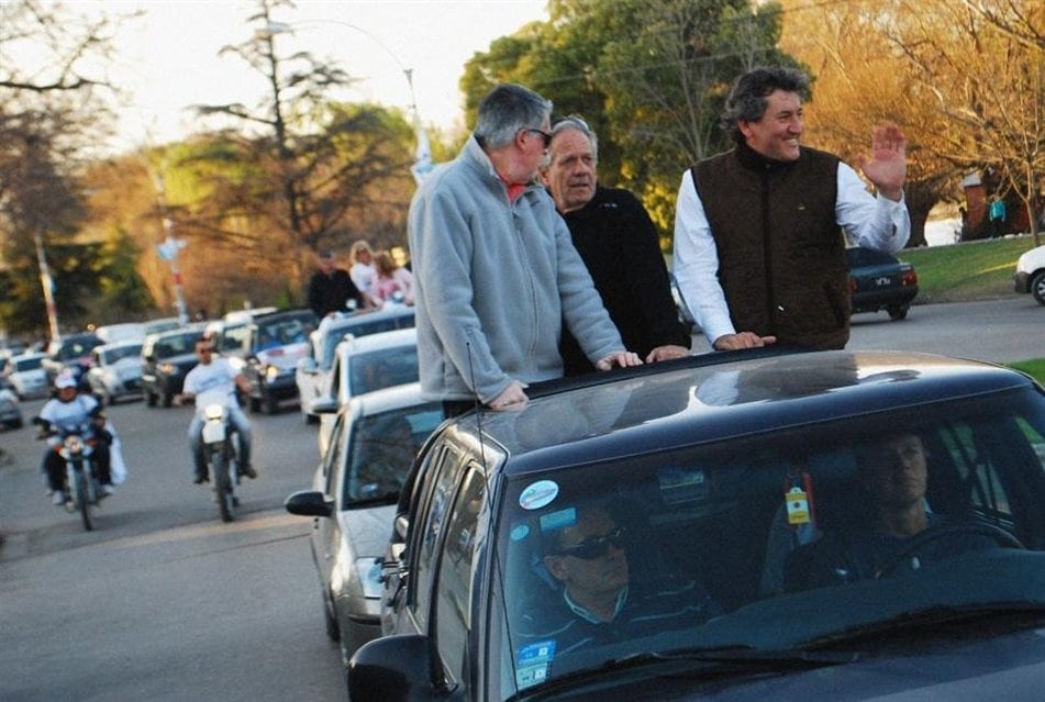 Miguel Saiz y César Barbeito, durante la campaña