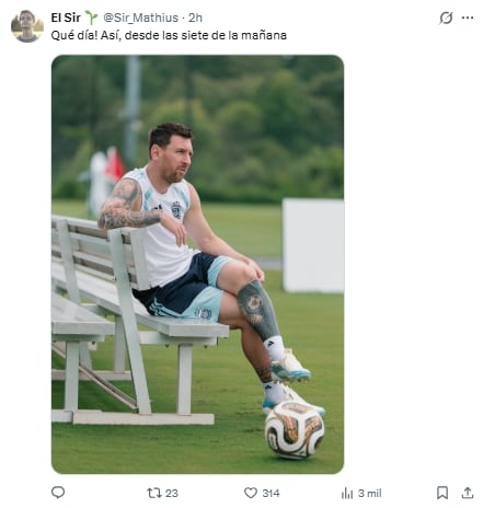 Las redes sociales se hicieron eco del partido entre la Argentina e Inglaterra (Foto: X)