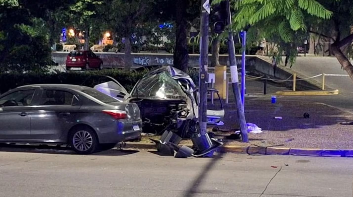 Así quedó el auto tras el accidente que protagonizó Gagliasso