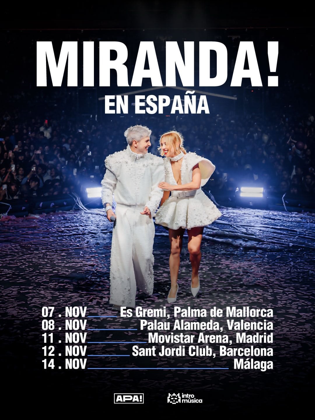 Miranda! anunció presentaciones en España para este 2026 (Foto: Instagram @mirandaenvivo)
