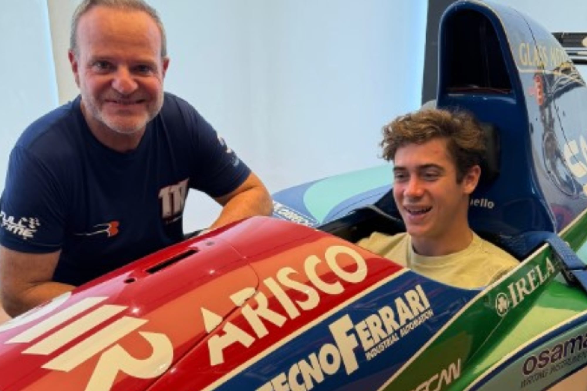 Franco Colapinto disfrutó la previa del Gran Premio de Brasil a puro asado con Rubens Barrichello