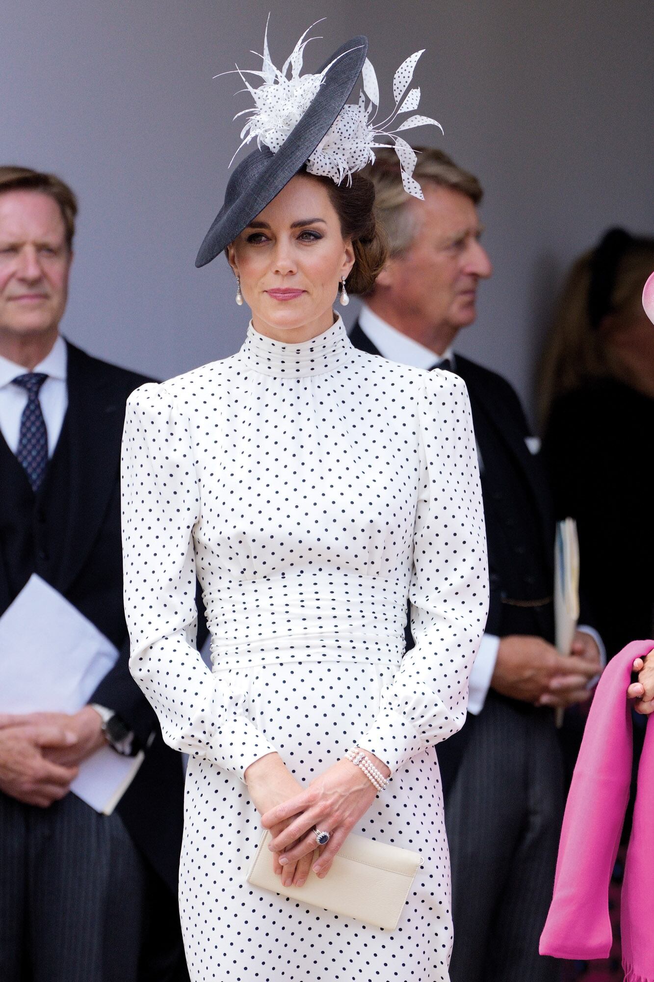 Kate estrenó este vestido en
2023 durante las
celebraciones del
Día de la Jarretera