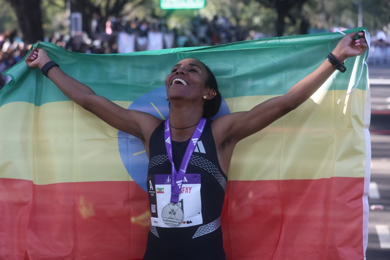 Fotyen Tesfay se llevó la mejor marca femenina en la Media Maratón de Buenos Aires