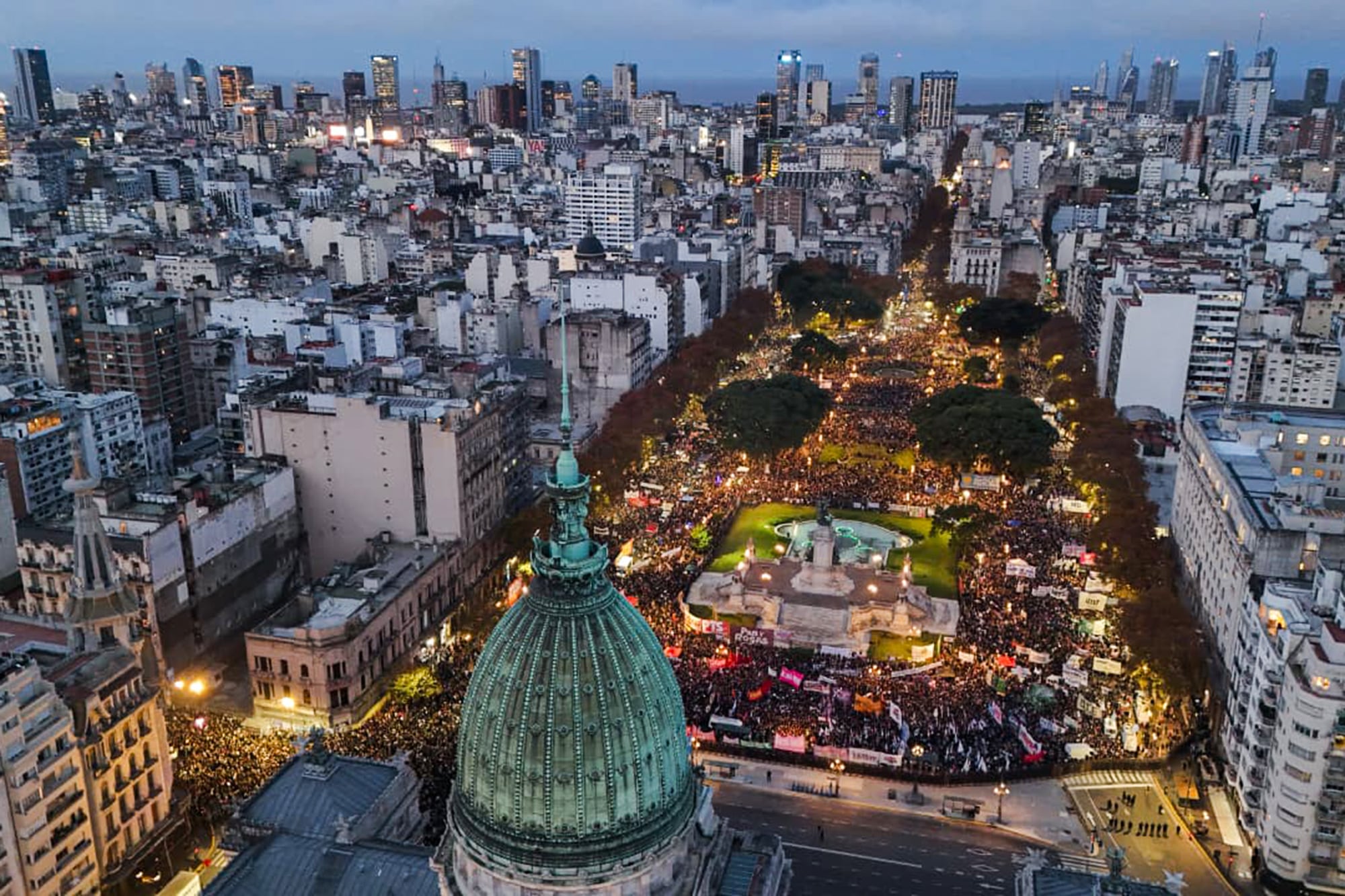 11° Marcha Ni Una Menos en el Congreso. 3J de 2026. Protesta en reclamo, entre otros, por los tres últimos femicidios de Agostina, Dulce y Noelia