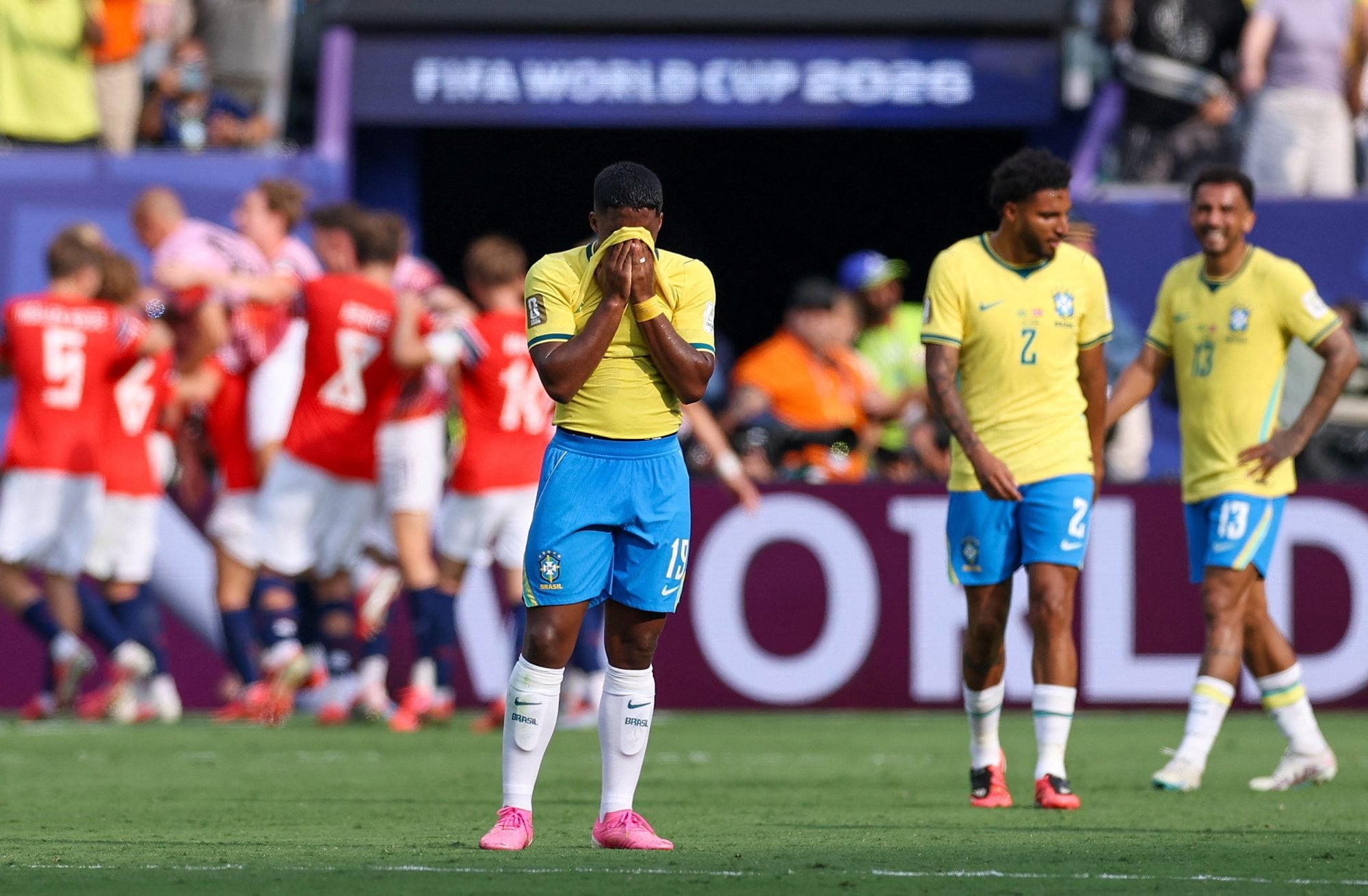 Brasil perdió con Noruega y se quedó afuera de la Copa del Mundo en octavos de final