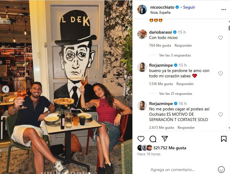 El posteo de Nico Occhiato y la reacción de Flor Jazmín Peña por utilizarlo para promocionar su debut en La Voz Argentina