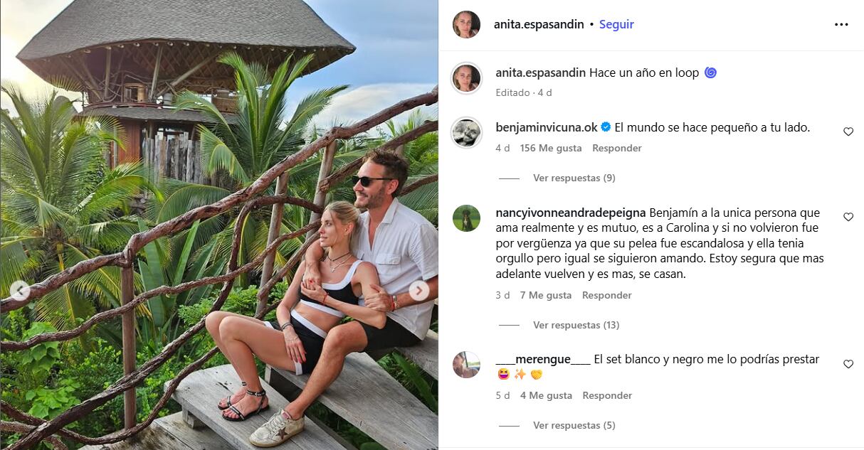 El comentario de una seguidora que desató la fuerte reacción de Anita (Foto: Captura Instagram)