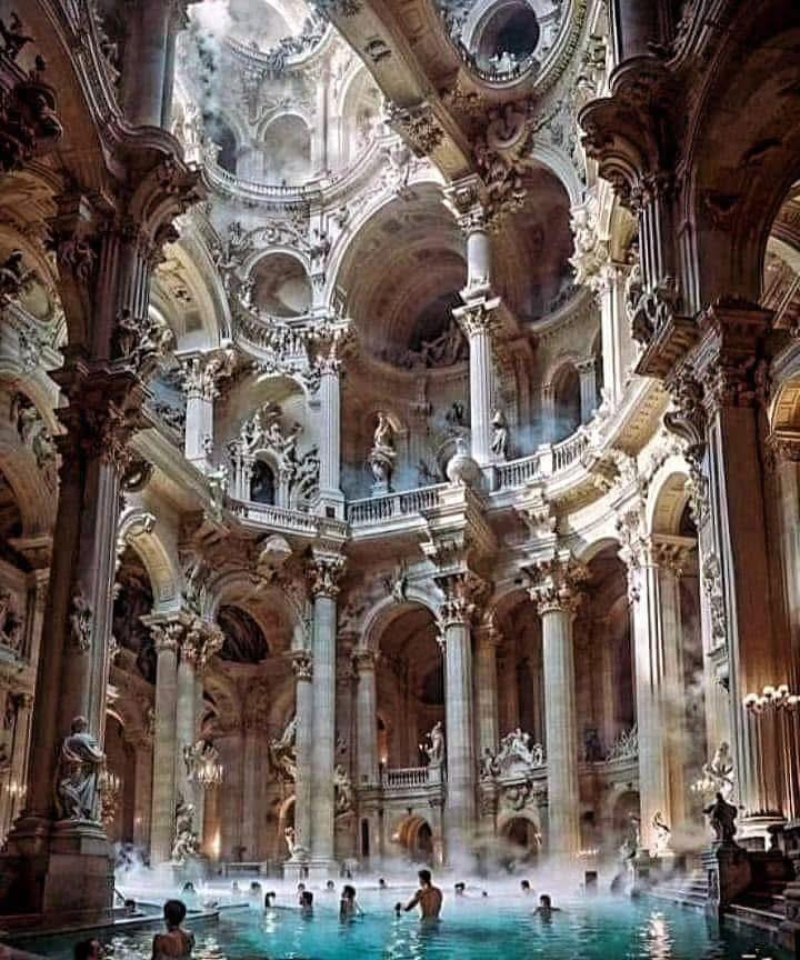 Las termas de Caracalla recreadas con inteligencia artificial