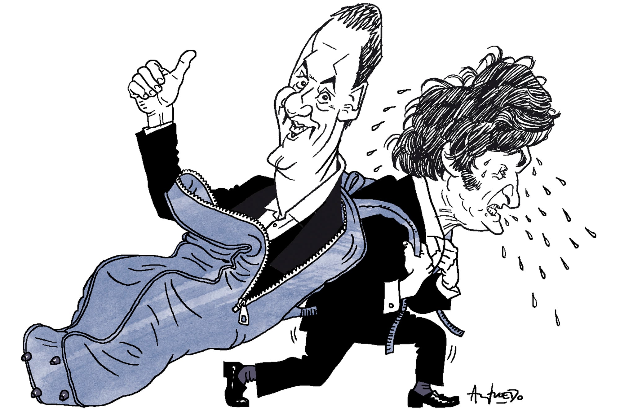 Manuel Adorni y Javier Milei