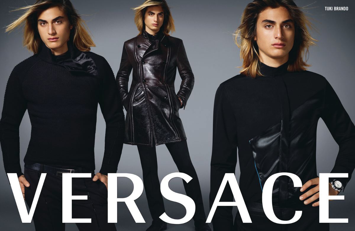 El nieto
de Marlon como
protagonista
de la campaña
masculina de otoño
de Versace, en
2007