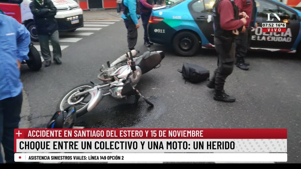 Choque Entre Un Colectivo Y Una Moto Un Herido La Nacion Choque Entre Un Colectivo Y Una Moto Un Herido La Nacion
