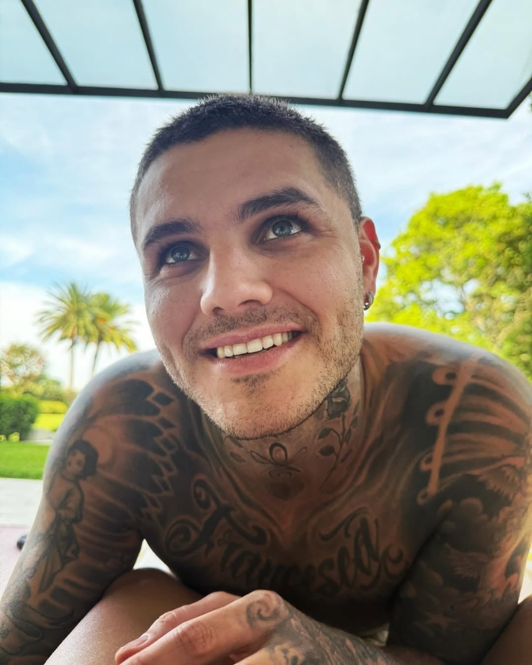 Mauro Icardi y la China Suárez en Nordelta (Foto: Instagram/@sangrejaponesa)