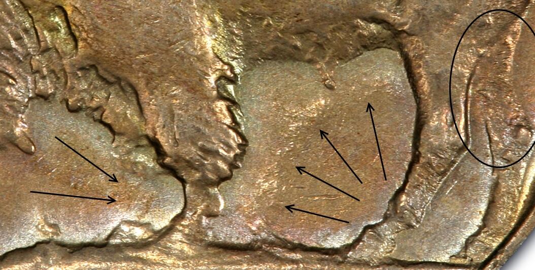 El error de las tres patas se puede ver en el reverso