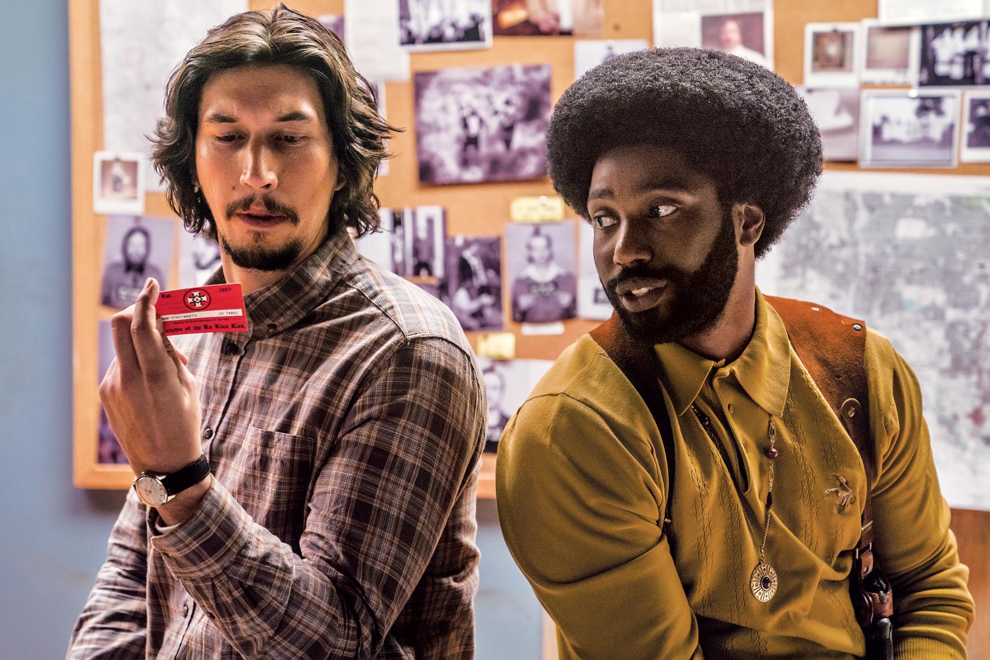 A los siete años debutó en cine, ocultó que era hijo de un actor famoso y Nolan le dio la gran oportunidad de su vida 11 Adam Driver y John David Washington en El infiltrado del KKKlan de Spike Lee