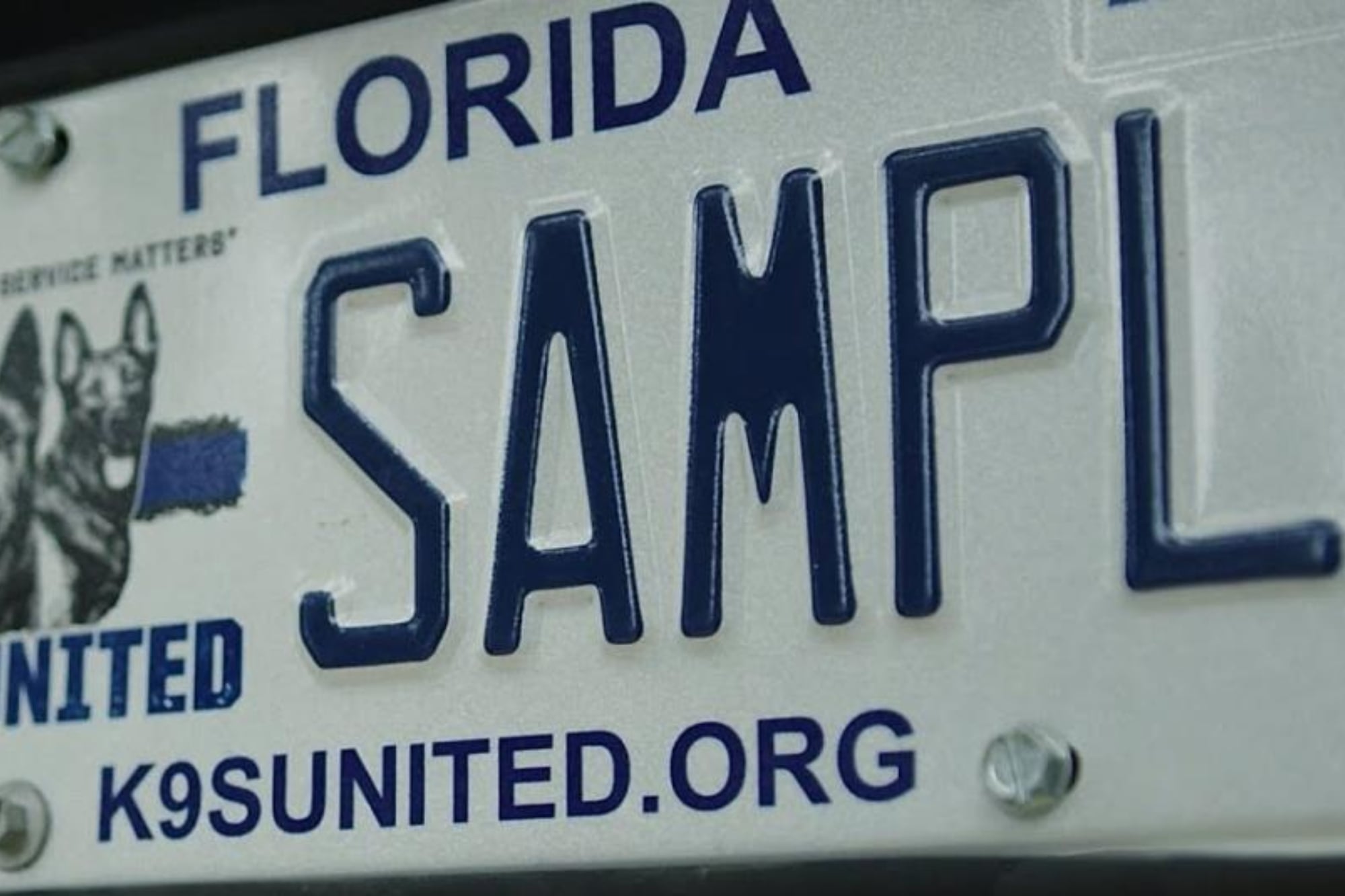 Se podrán usar marcos en las matrículas de Florida, siempre y cuando no obstaculicen la visión de los números