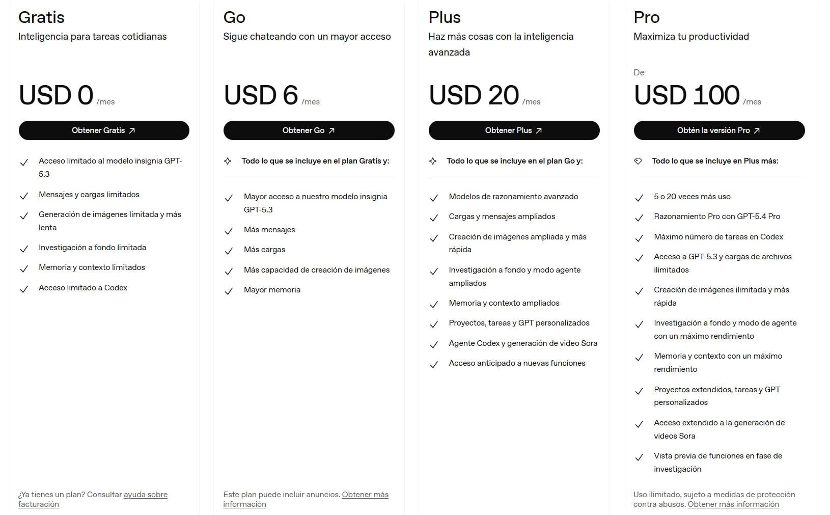 Así es el nuevo esquema de precios para las suscripciones a ChatGPT
