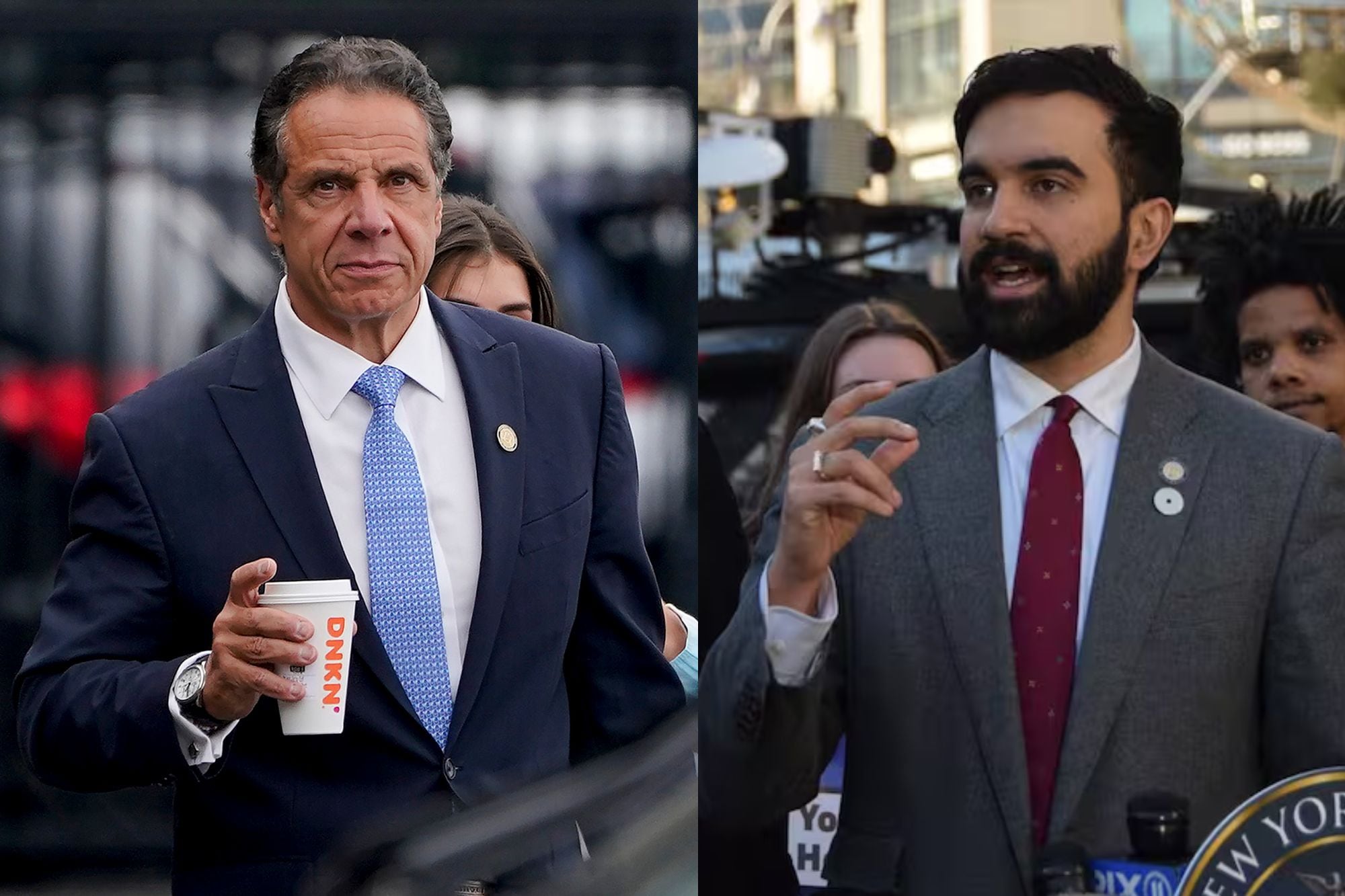 Andrew Cuomo y Zohran Mamdani son los dos líderes de las encuestas por la alcaldía de Nueva York