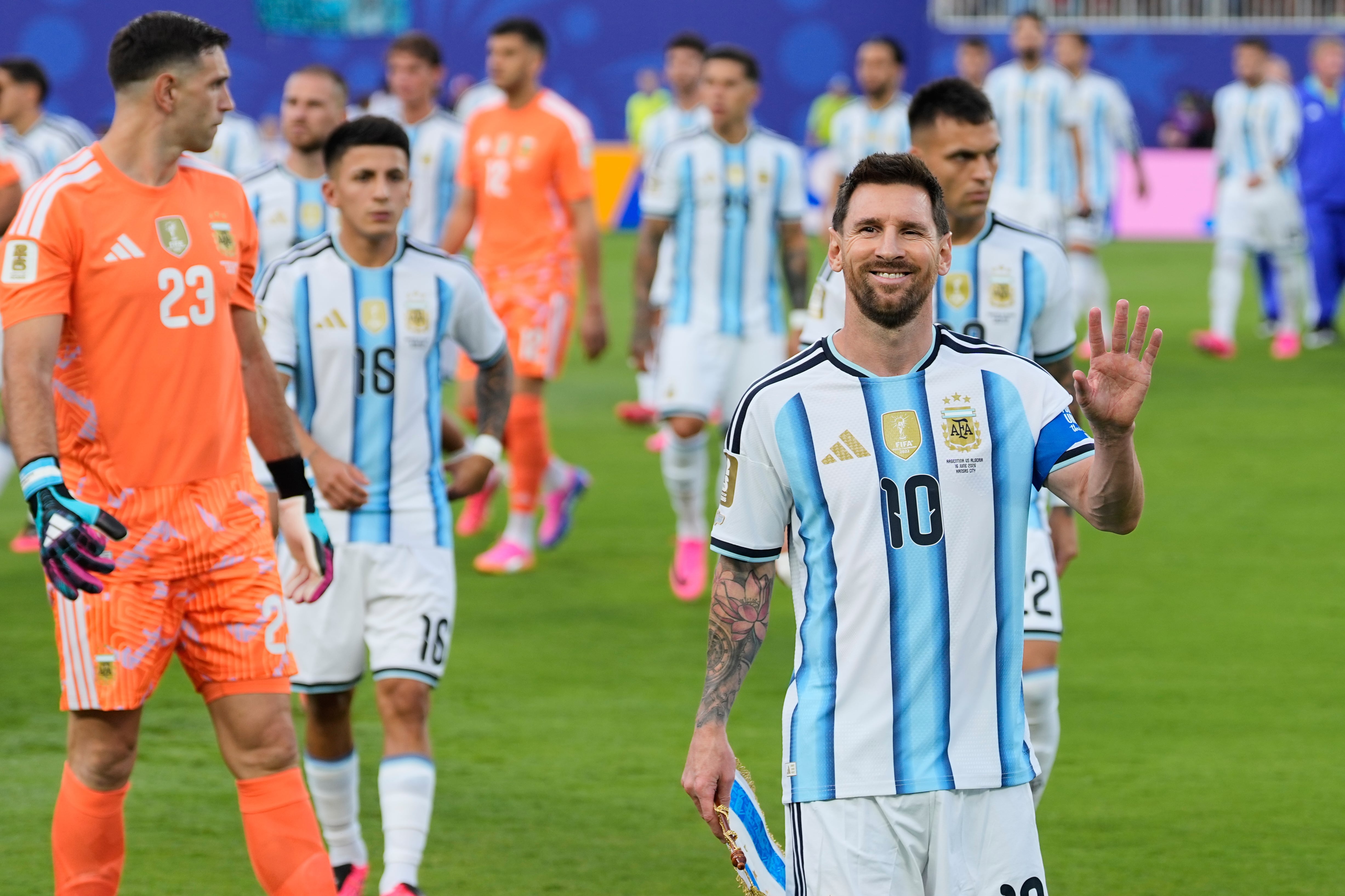 Lionel Messi, capitán de la selección argentina.