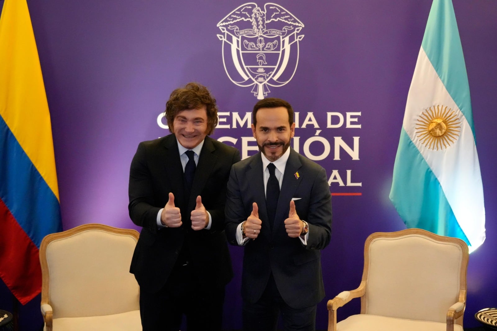 Nuevo aliado: Milei se reunió con De la Espriella en la previa de su asunción en Colombia y cierra su gira por la región