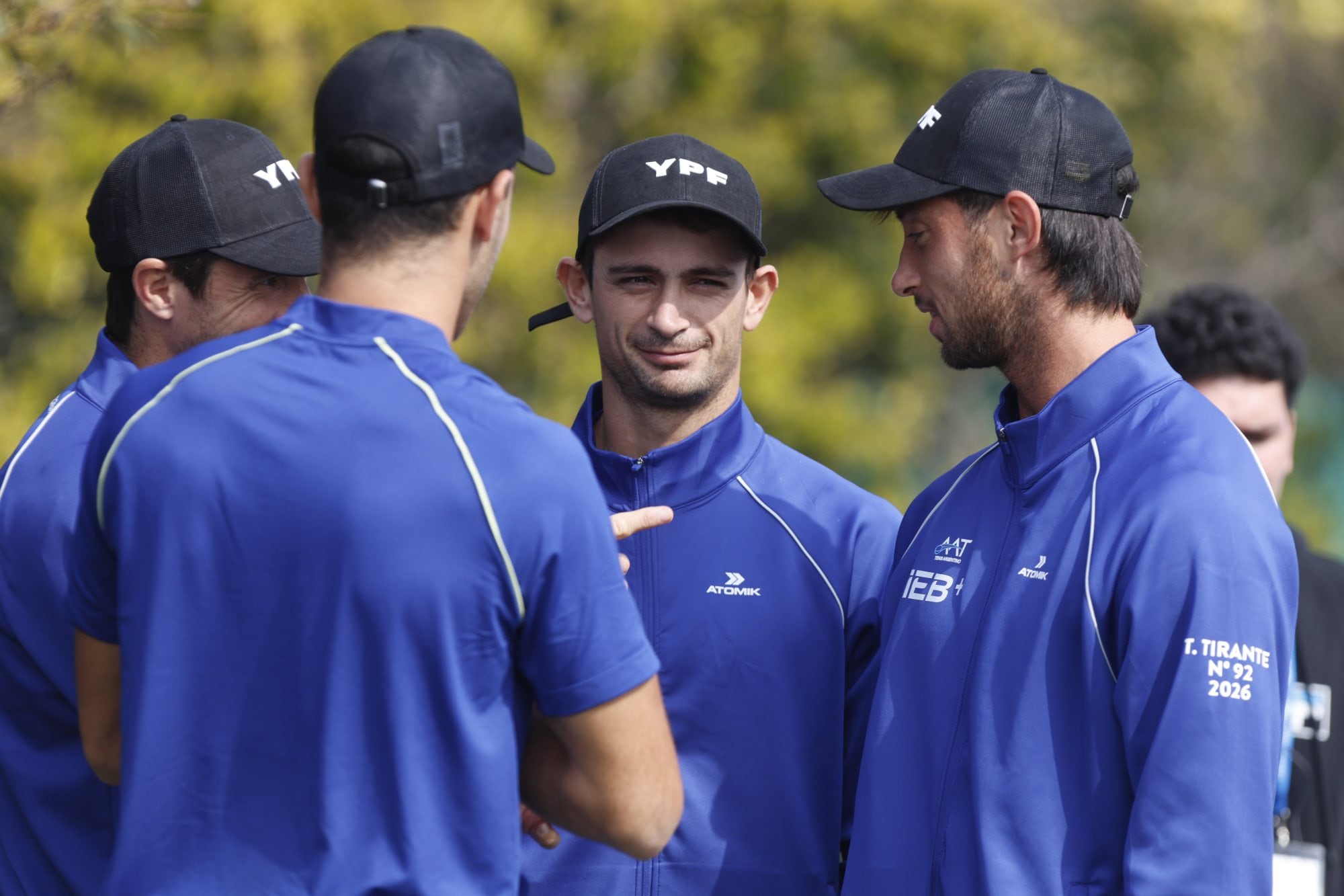 Navone y Tirante, que derrotaron a Djokovic en la gira norteamericana (en el US Open y Cincinnati), integrantes del equipo de Copa Davis