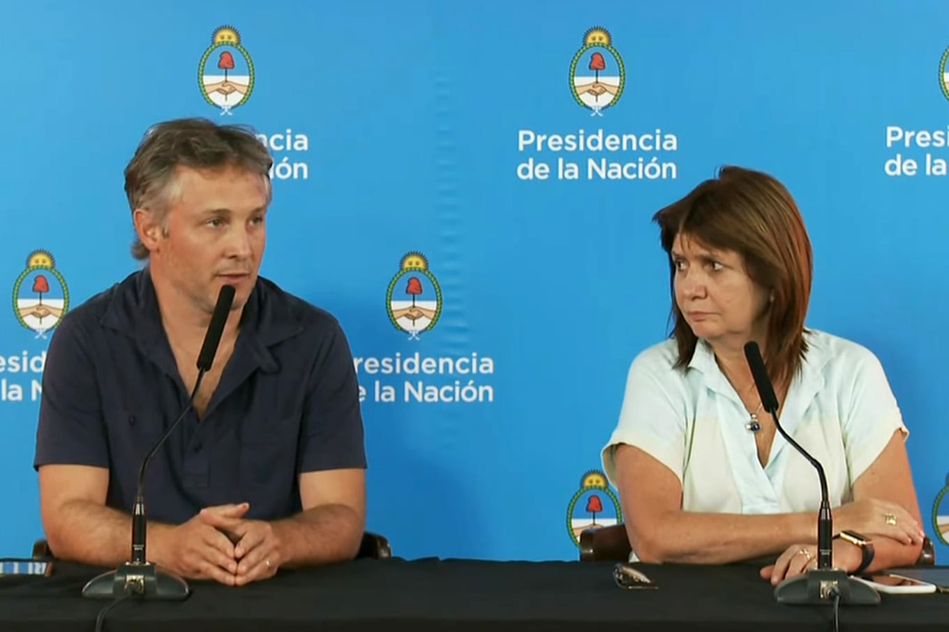De Andreis y Bullrich, en tiempos del gobierno de Mauricio Macri
