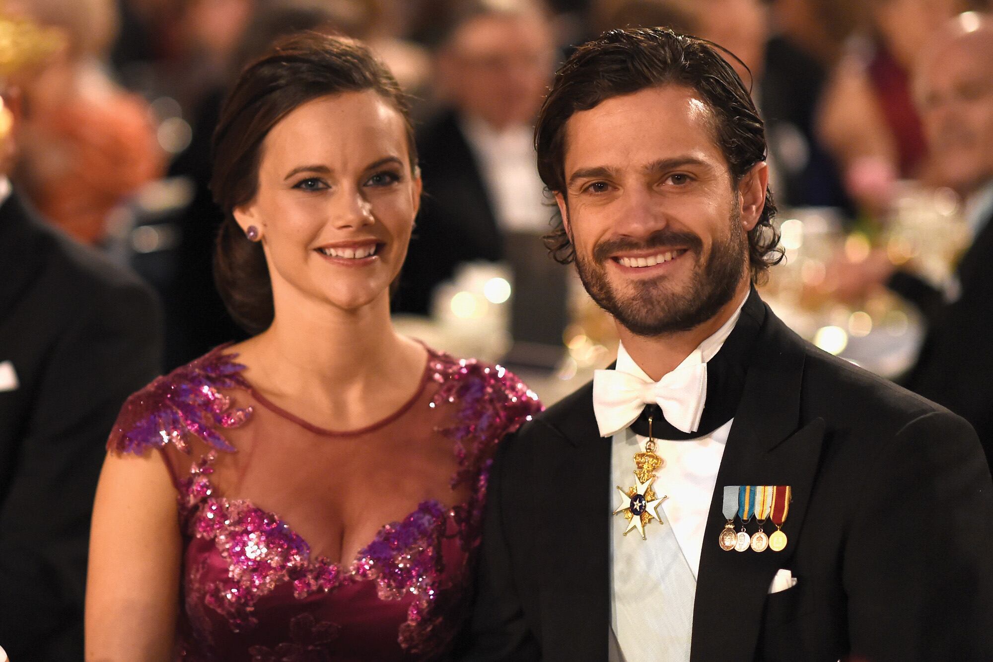 Sofía y Carlos Felipe en la primera ceremonia de los Premios Nobel a la que asistieron juntos, cuando aún eran novios, en 2014