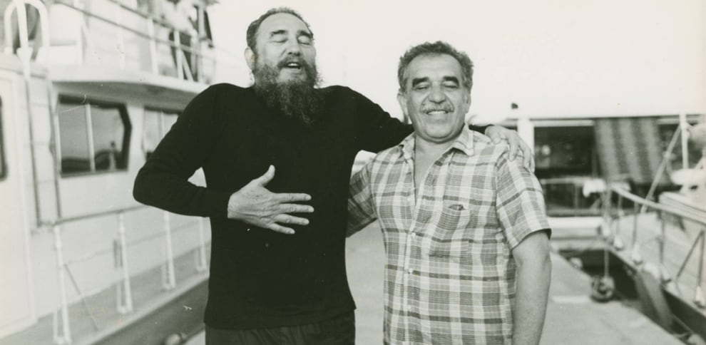 García Márquez con Fidel Castro
