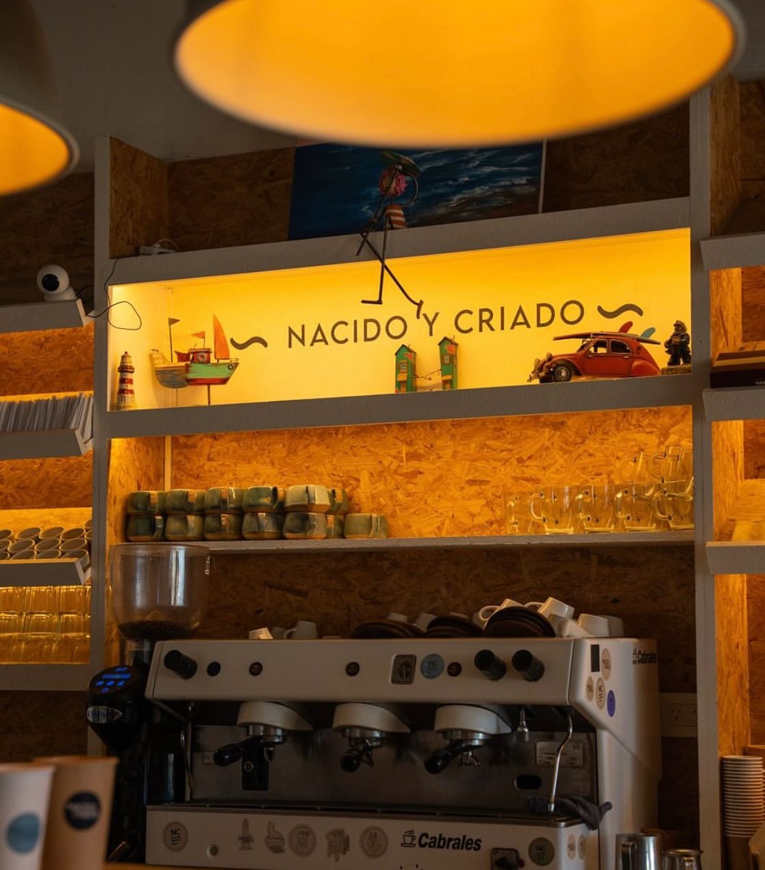 La zona de café del restaurante