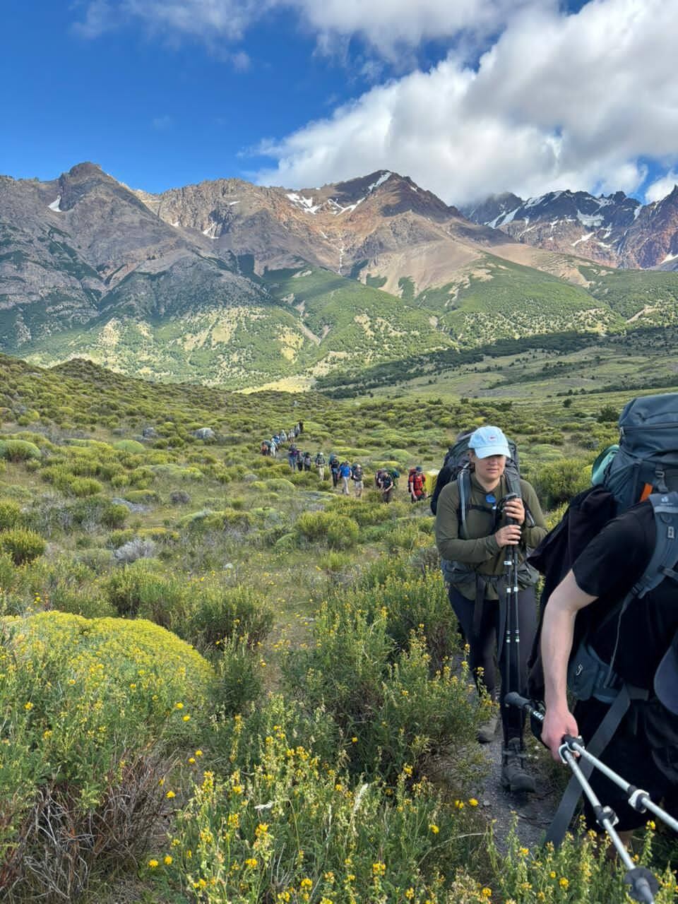 Excursionistas evacuados del Campamento Los Témpanos