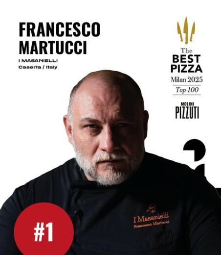 Chef Francesco Martucci gana el primer lugar de The Best Pizza 2025 por su restaurante