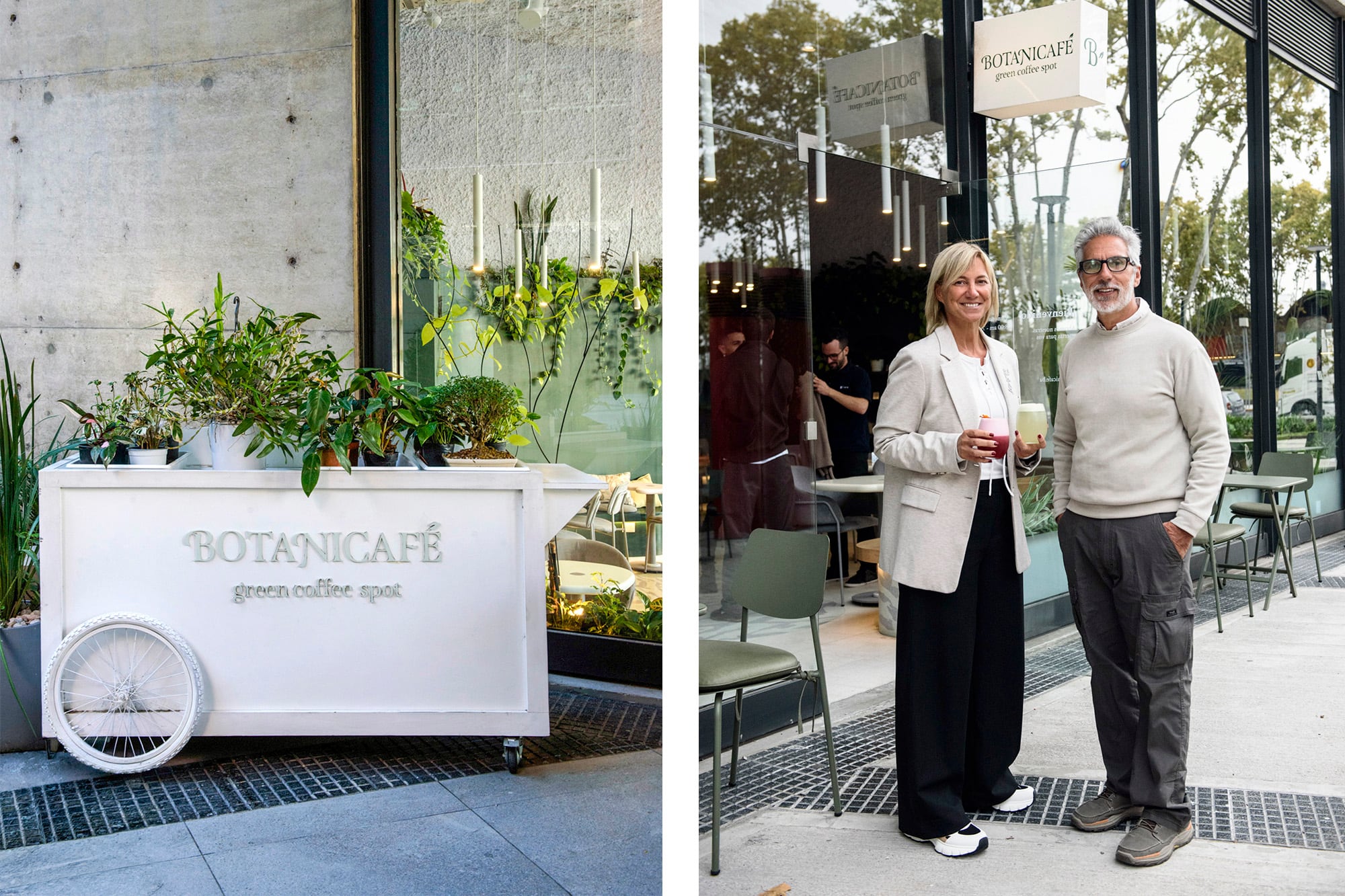 Café y plantas, la combinación perfecta. Juan y Marikena Casero están al frente de Botanicafé