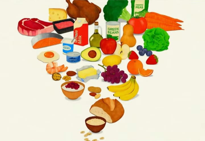 La pirámide nutricional recientemente oficializada en Estados Unidos
